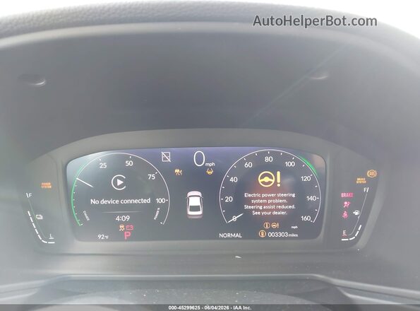 1HGCY2F83SA032213 2025 HONDA ACCORD White Vista de los asientos traseros