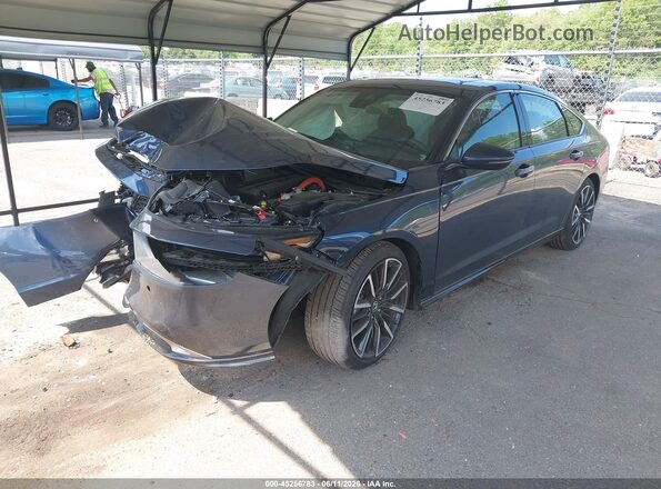 1HGCY2F84SA081176 2025 HONDA ACCORD Blue Առջևի ձախ երեք քառորդ տեսարան
