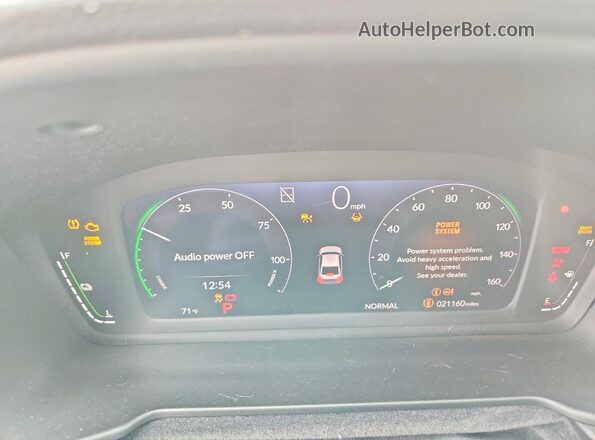 1HGCY2F86PA068839 2023 HONDA ACCORD Blue Widok zestawu wskaźników