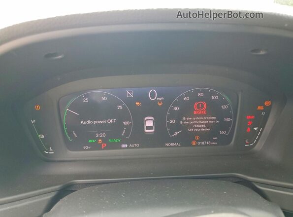 1HGCY2F87PA043397 2023 HONDA ACCORD White Vista del cuadro de instrumentos