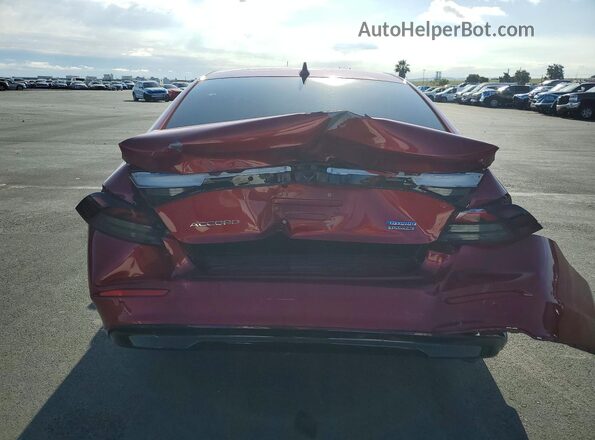 1HGCY2F87RA085474 2024 HONDA ACCORD Red უკანა ხედი