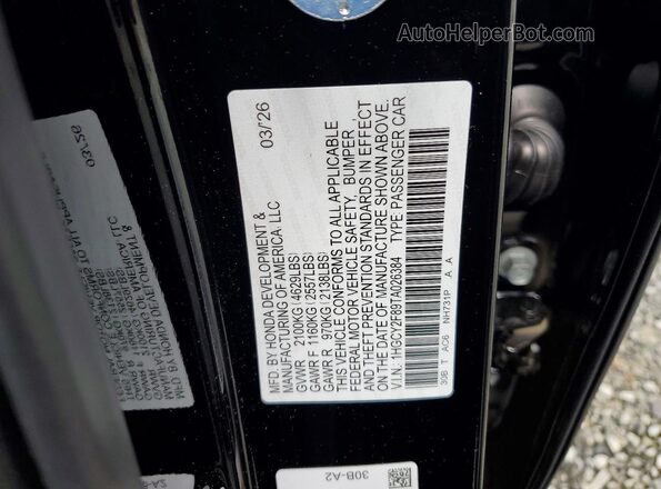 1HGCY2F89TA026384 2026 HONDA ACCORD Black Vista del compartimento del motor