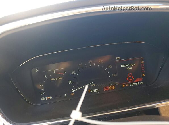 1LN6L9NP3J5606162 2018 LINCOLN CONTINENTA Black Vista del cuadro de instrumentos