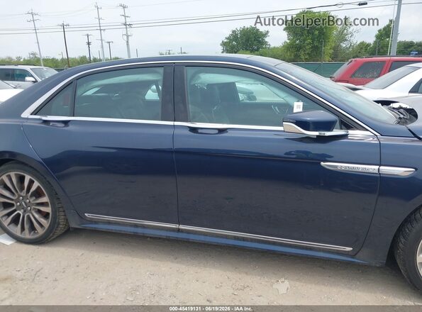 1LN6L9NP8H5616793 2017 LINCOLN CONTINENTA Blue Սալոնի 360 աստիճան տեսք