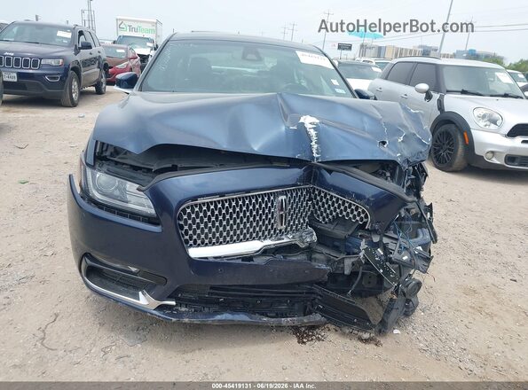 1LN6L9NP8H5616793 2017 LINCOLN CONTINENTA Blue Սալոնի հետևի տեսք