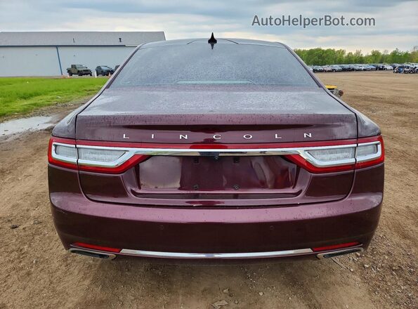 1LN6L9RP2L5602102 2020 LINCOLN CONTINENTA Burgundy Rear view