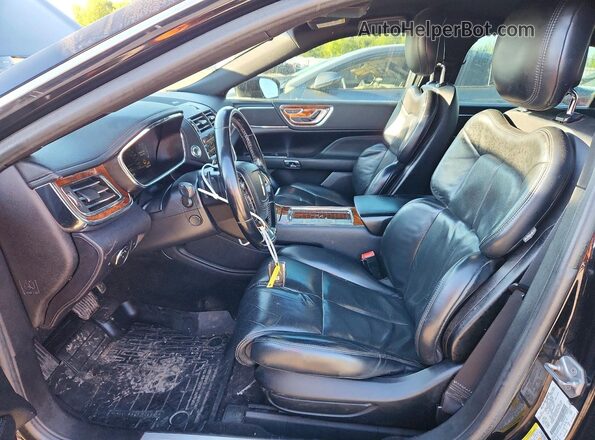 1LN6L9TP0H5630657 2017 LINCOLN CONTINENTA Black Front interior view