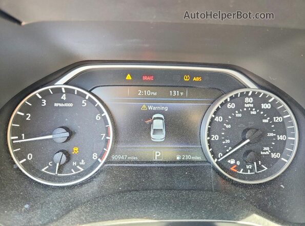 1N4AA6AP0GC441285 2016 NISSAN MAXIMA White Widok zestawu wskaźników