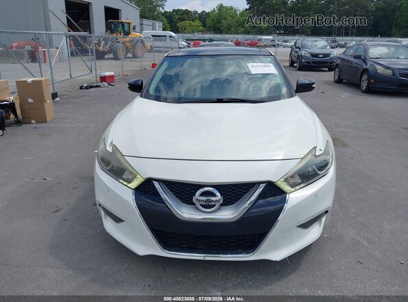 1N4AA6AP0HC377525 2017 NISSAN MAXIMA White Widok zestawu wskaźników
