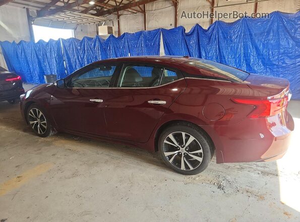 1N4AA6AP0JC390118 2018 NISSAN MAXIMA Burgundy Задня ліва чверть