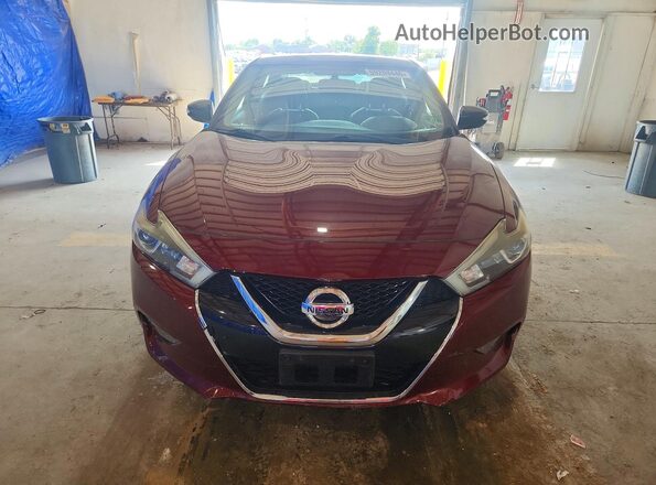 1N4AA6AP0JC390118 2018 NISSAN MAXIMA Burgundy Вид спереду