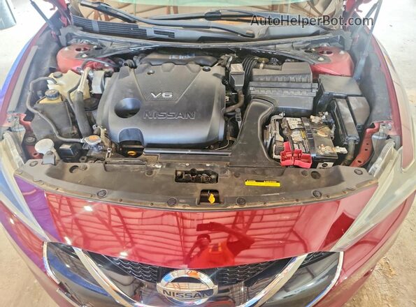 1N4AA6AP0JC390118 2018 NISSAN MAXIMA Burgundy Вид задньої частини салону