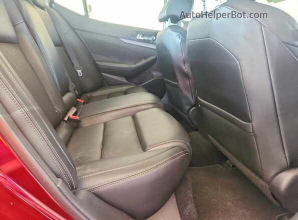 1N4AA6AP0JC390118 2018 NISSAN MAXIMA Burgundy Вид задніх сидінь
