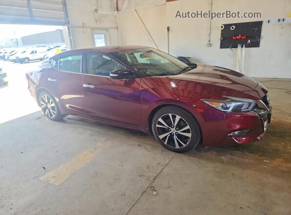 1N4AA6AP0JC390118 2018 NISSAN MAXIMA Burgundy Передня права чверть