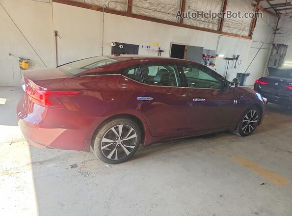 1N4AA6AP0JC390118 2018 NISSAN MAXIMA Burgundy Задня права чверть