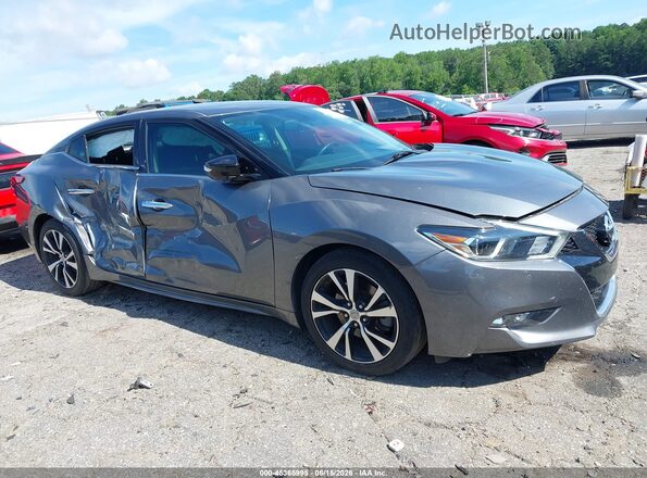 1N4AA6AP0JC398266 2018 NISSAN MAXIMA Gray უკანა სალონის ხედი