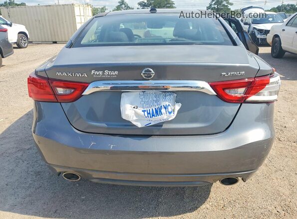 1N4AA6AP0JC401263 2018 NISSAN MAXIMA Gray Widok z tyłu