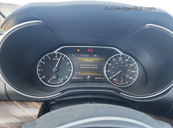 1N4AA6AP0JC401263 2018 NISSAN MAXIMA Gray Widok zestawu wskaźników
