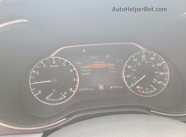 1N4AA6AP1GC377435 2016 NISSAN MAXIMA Белый Вид щитка приборов