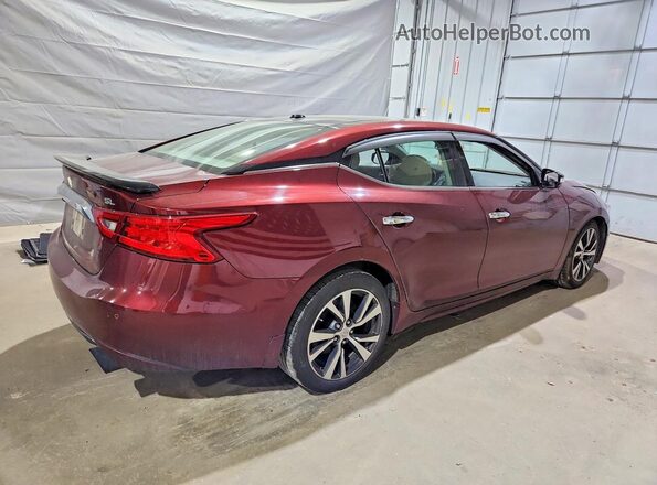 1N4AA6AP1GC448276 2016 NISSAN MAXIMA Бордовый Задняя правая четверть