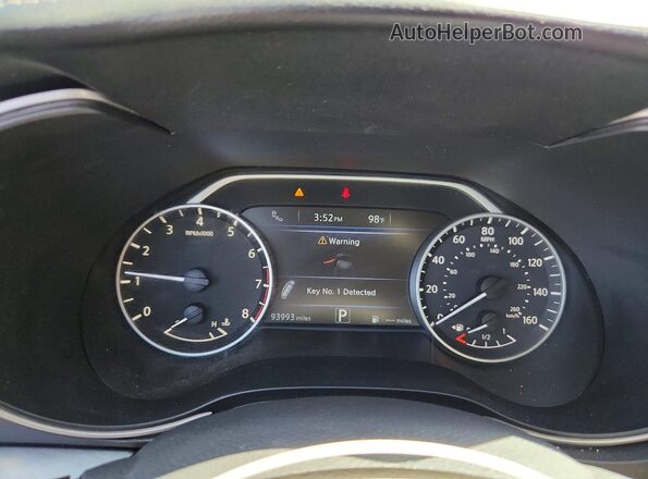 1N4AA6AP1HC364010 2017 NISSAN MAXIMA Gray Instrument cluster view
