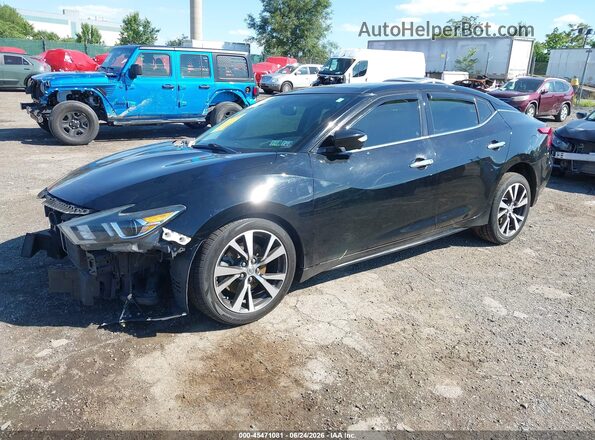 1N4AA6AP1HC374858 2017 NISSAN MAXIMA Black Передня ліва чверть