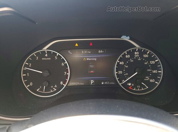 1N4AA6AP1HC434251 2017 NISSAN MAXIMA Black Widok zestawu wskaźników