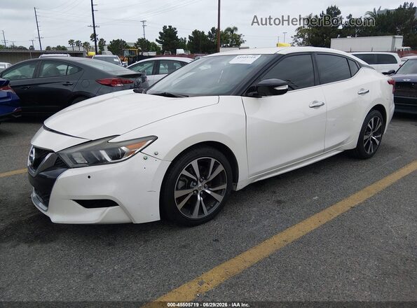 1N4AA6AP1JC375336 2018 NISSAN MAXIMA White Front left