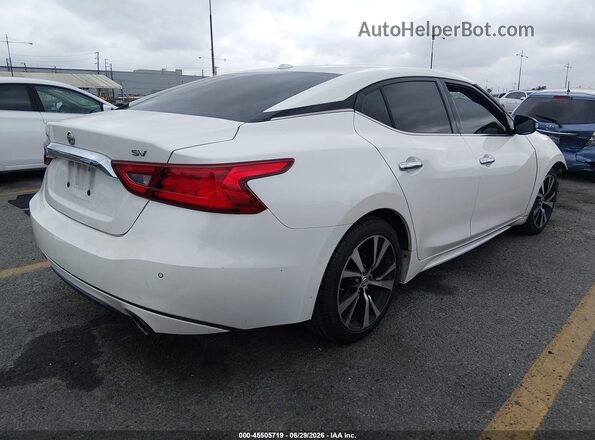 1N4AA6AP1JC375336 2018 NISSAN MAXIMA White Rear right