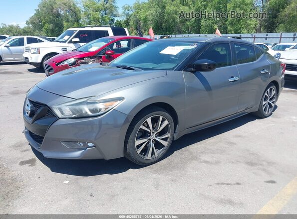 1N4AA6AP1JC386031 2018 NISSAN MAXIMA Gray წინა მარცხენა ხედი სამი მეოთხედიდან
