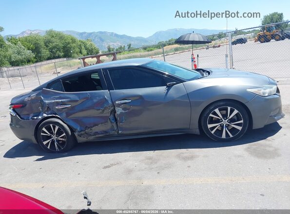 1N4AA6AP1JC386031 2018 NISSAN MAXIMA Gray უკანა სალონის ხედი