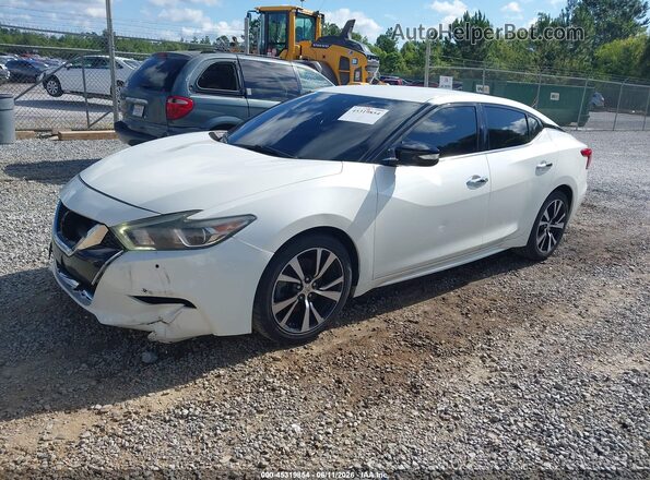 1N4AA6AP1JC399281 2018 NISSAN MAXIMA White წინა მარცხენა ხედი სამი მეოთხედიდან