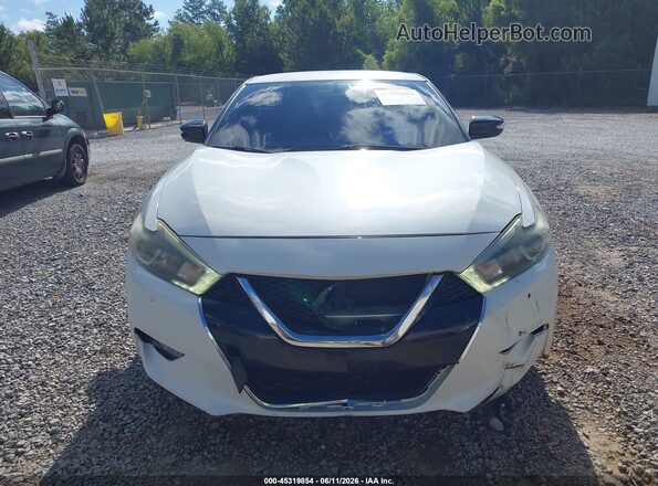 1N4AA6AP1JC399281 2018 NISSAN MAXIMA White ხელსაწყოთა პანელის ხედი