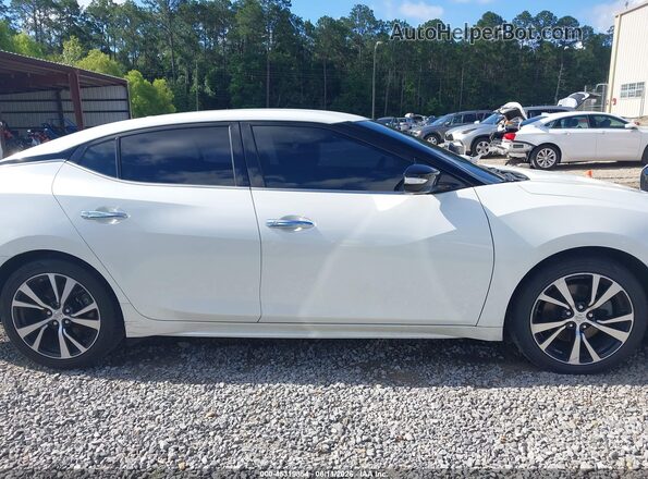 1N4AA6AP1JC399281 2018 NISSAN MAXIMA White უკანა სალონის ხედი