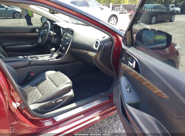 1N4AA6AP2GC386824 2016 NISSAN MAXIMA Red Вид салону спереду