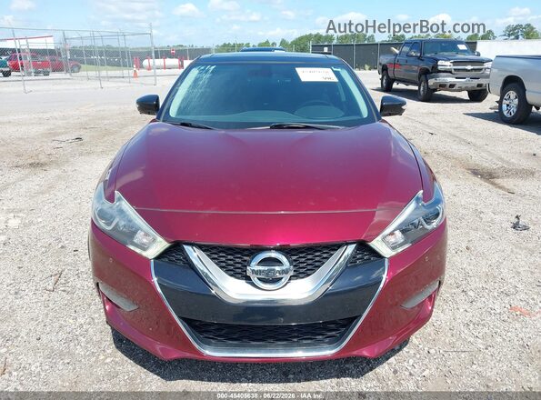 1N4AA6AP2GC386824 2016 NISSAN MAXIMA Red Вид щитка приладів