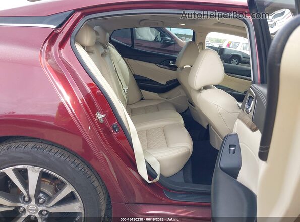 1N4AA6AP2GC421054 2016 NISSAN MAXIMA Burgundy Vista de la etiqueta del VIN