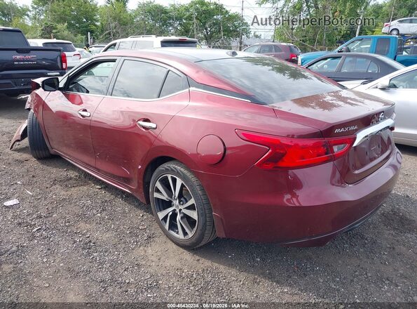 1N4AA6AP2GC421054 2016 NISSAN MAXIMA Burgundy Trasero izquierdo