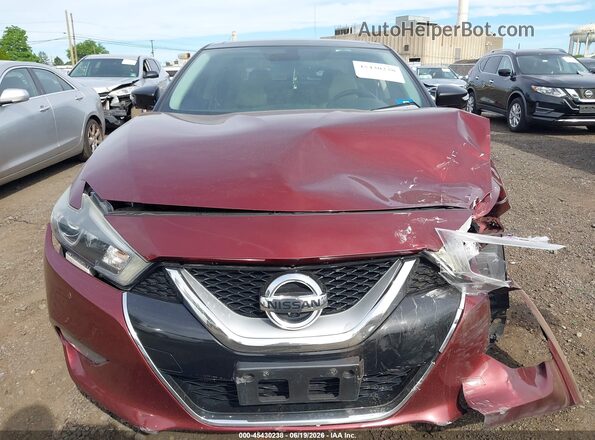 1N4AA6AP2GC421054 2016 NISSAN MAXIMA Burgundy Vista interior trasera