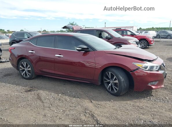 1N4AA6AP2GC421054 2016 NISSAN MAXIMA Burgundy Vista interior de 360 grados