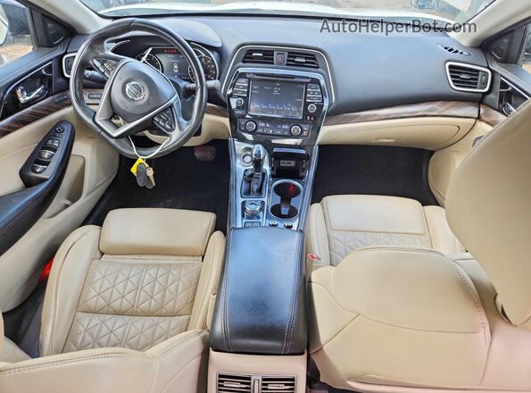1N4AA6AP2GC424942 2016 NISSAN MAXIMA White Widok deski rozdzielczej