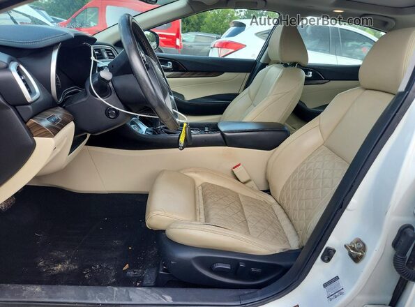 1N4AA6AP2GC424942 2016 NISSAN MAXIMA White Widok wnętrza z przodu