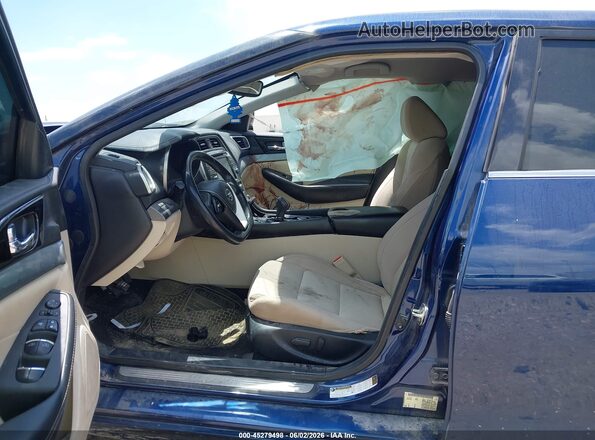 1N4AA6AP2GC905256 2016 NISSAN MAXIMA Blue წინა სალონის ხედი
