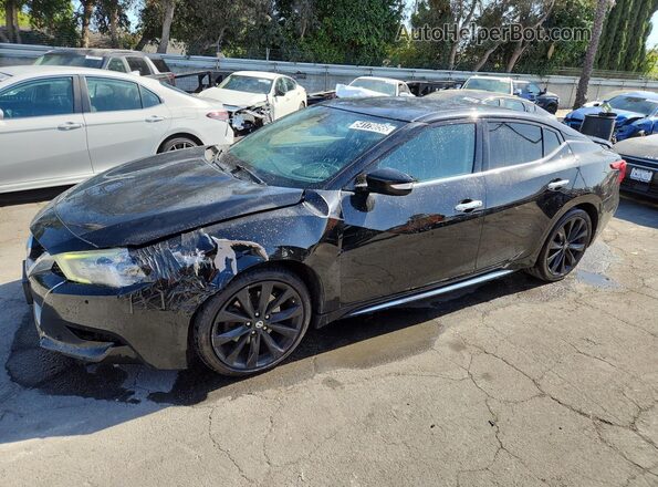 1N4AA6AP2HC393743 2017 NISSAN MAXIMA Black VIN sticker view