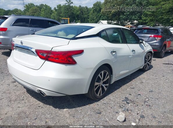 1N4AA6AP2JC370341 2018 NISSAN MAXIMA White Задня права чверть