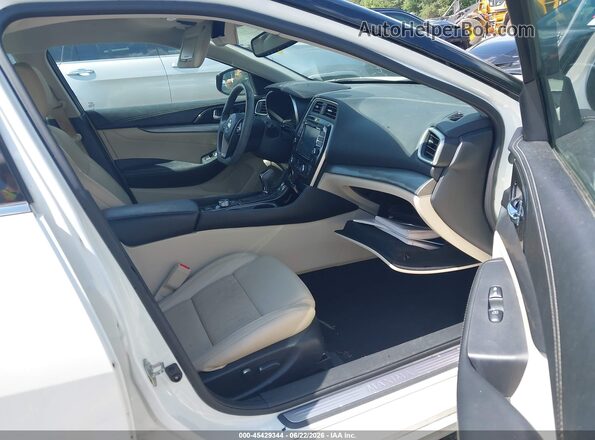 1N4AA6AP2JC370341 2018 NISSAN MAXIMA White Вид салону спереду
