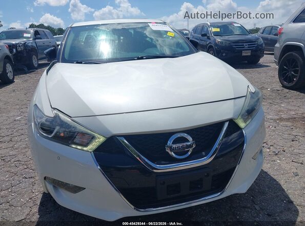 1N4AA6AP2JC370341 2018 NISSAN MAXIMA White Вид щитка приладів