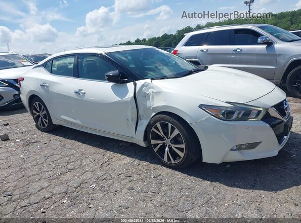 1N4AA6AP2JC370341 2018 NISSAN MAXIMA White Вид задньої частини салону