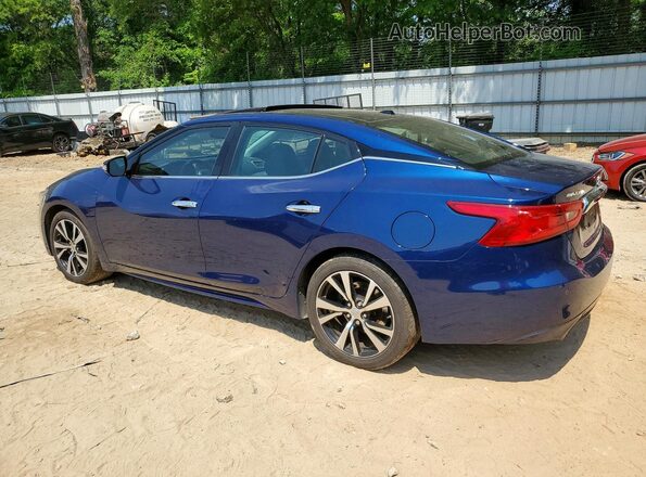 1N4AA6AP2JC386944 2018 NISSAN MAXIMA Синий Задняя левая четверть