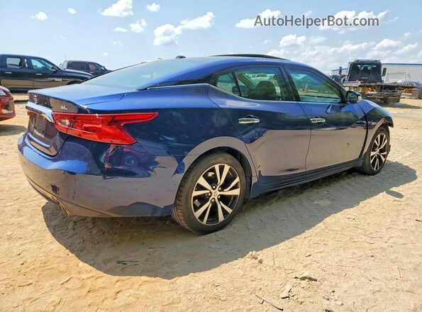 1N4AA6AP2JC386944 2018 NISSAN MAXIMA Синий Задняя правая четверть